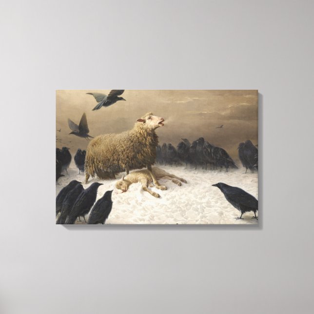 August Friedrich Schenck - Anguish Canvastryck (Framsida)