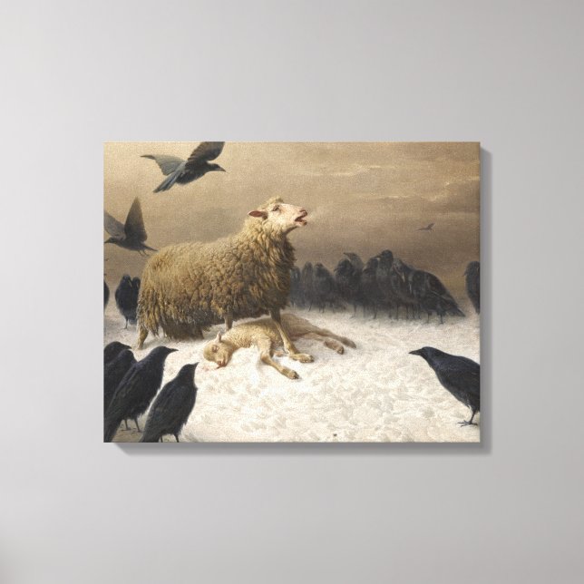 August Friedrich Schenck - Anguish Canvastryck (Framsida)