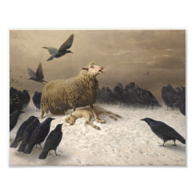 August Friedrich Schenck - Anguish Fototryck (Framsidan)