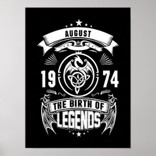 August Gift   1974 Legendarnas födelse Poster
