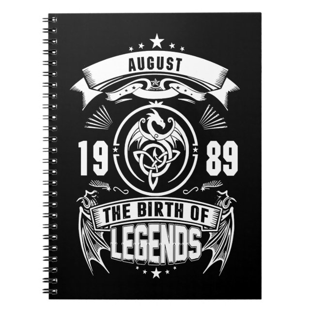 August Gift | 1989 Böndernas födelse Anteckningsbok (Framsidan)