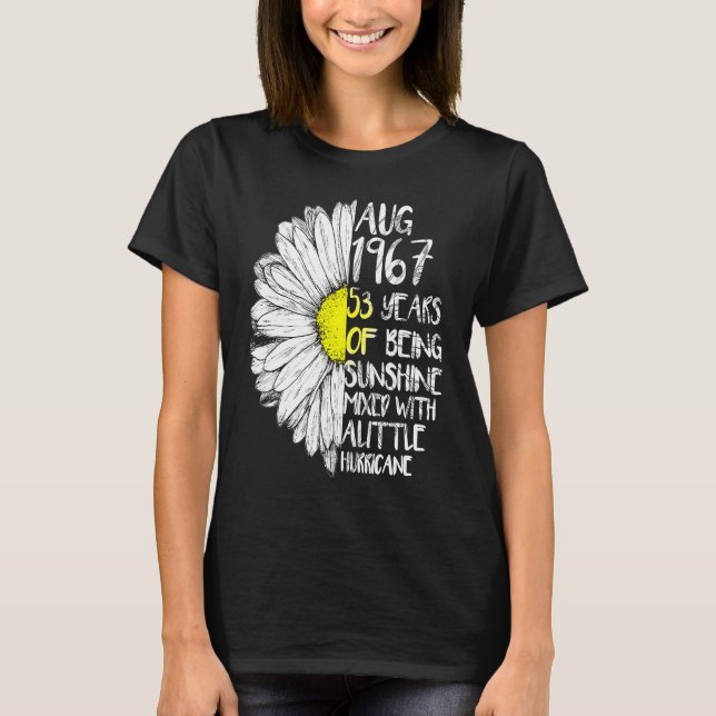 AUGUST Girl Made in 1967 53:e Sunshine Orkan B T Shirt (Framsida)