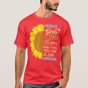 August Girls 1987, 35 års ålder av solljus Mied T Shirt