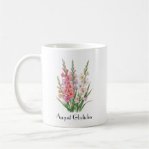 August Gladiolus Blommor