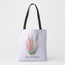 August Gladiolus Blommor Tygkasse