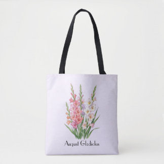 August Gladiolus Blommor Tygkasse