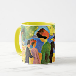 August Macke art: Kvinnor i Grönten Jacka Mugg