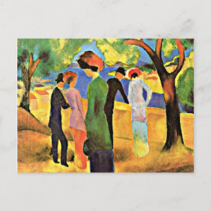 August Macke art: Kvinnor i Grönten Jacka Vykort