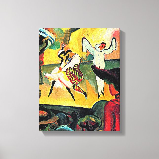 August Macke art, Russian Ballet, Canvastryck (Framsida)