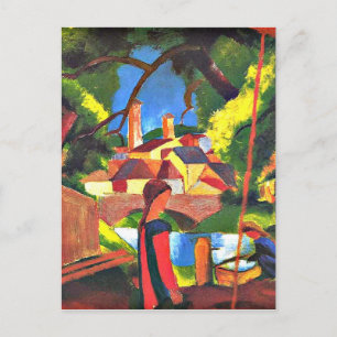 August Macke, Barn vid Fontän Vykort