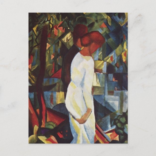 August Macke - ett par i skogen Vykort (Framsida)