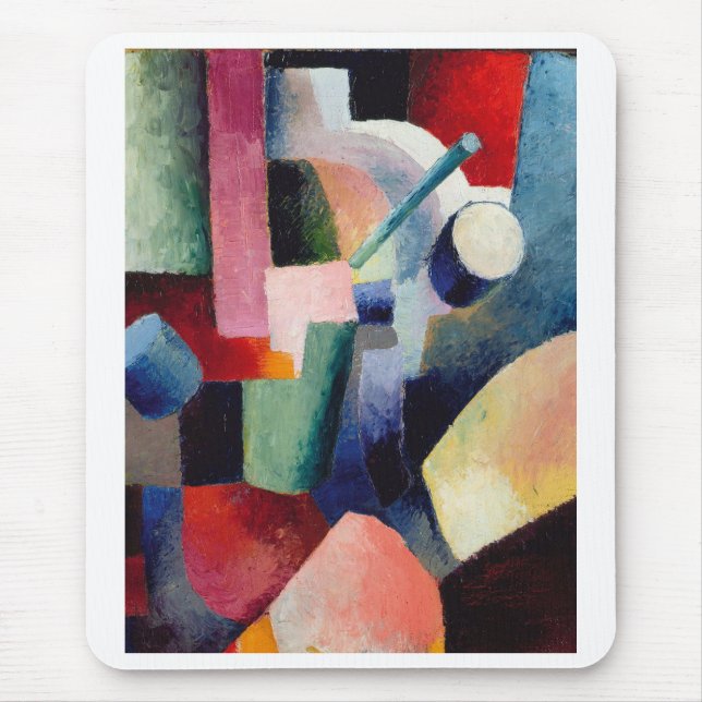 August Macke, Färgadens sammansättning av formulär Musmatta (Framsidan)