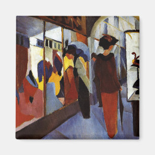 August Macke, färglöst målning, Mode Shop Magnet