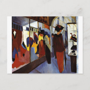 August Macke, färglöst målning, Mode Shop Vykort