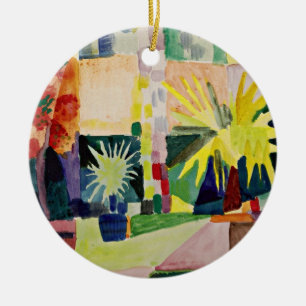August Macke: Garden på Sjö Thun Julgransprydnad Keramik