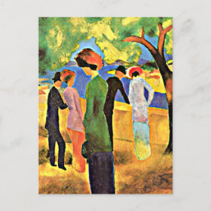 August Macke - Kvinnor i Grönt Card Vykort