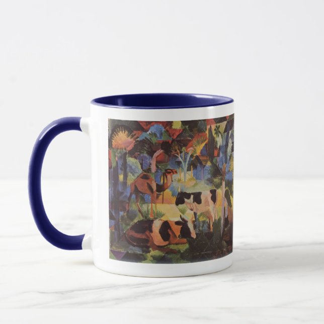 August Macke Ligcape med Kor och Camel Mugg (Vänster)
