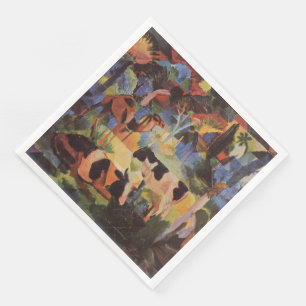 August Macke Ligcape med Kor och Camel Pappersservett