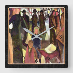 August Macke-målning, Farewell Fyrkantig Klocka
