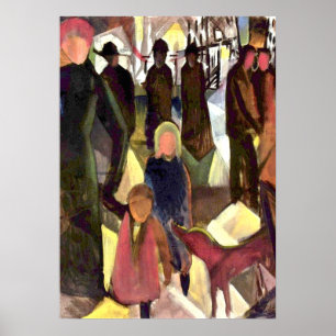 August Macke-målning, Farewell Poster