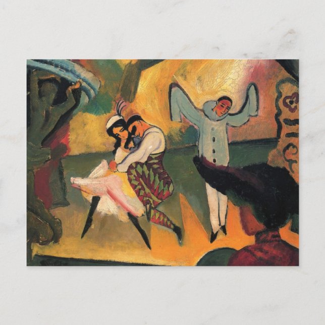 August Macke - ryska Ballet Vykort (Framsida)