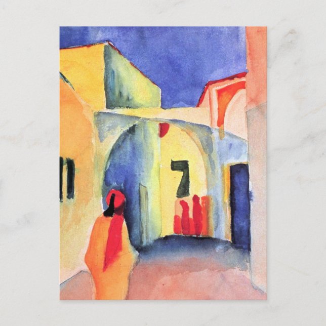 August Macke - visa dig i en fil Vykort (Framsida)