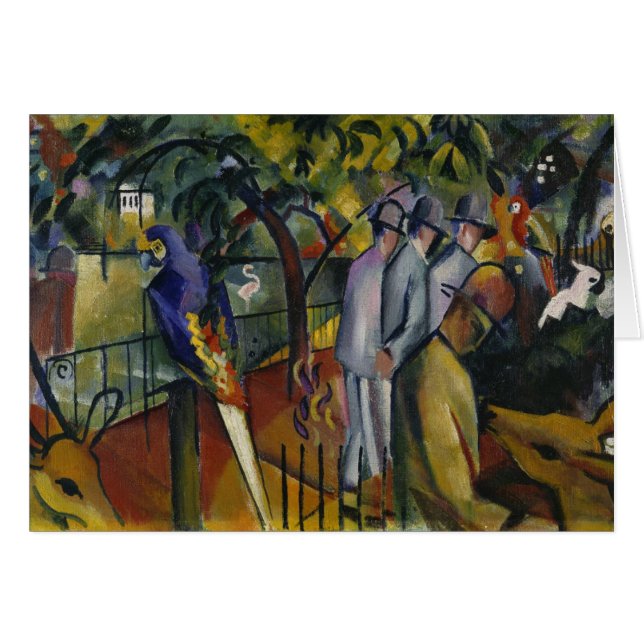 August Macke | Zoological Garden I Hälsningskort (Framsidan Horizontal)