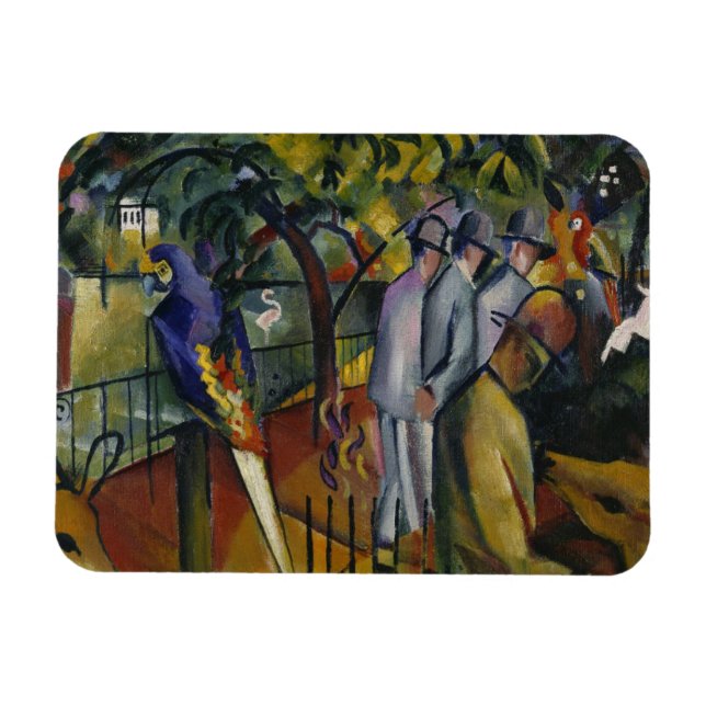 August Macke | Zoological Garden I Magnet (Horisontell)