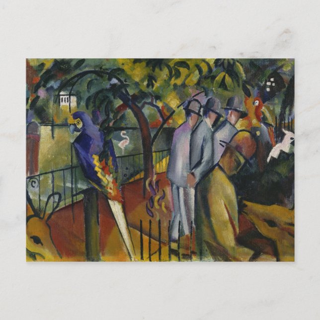August Macke | Zoological Garden I Vykort (Framsida)