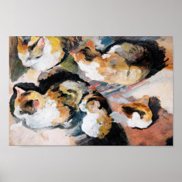 August Macke's Katzenstudien (Studie av en katt) 1 Poster