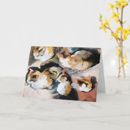 August Macke's Katzenstudien (Studie av en katt) Kort