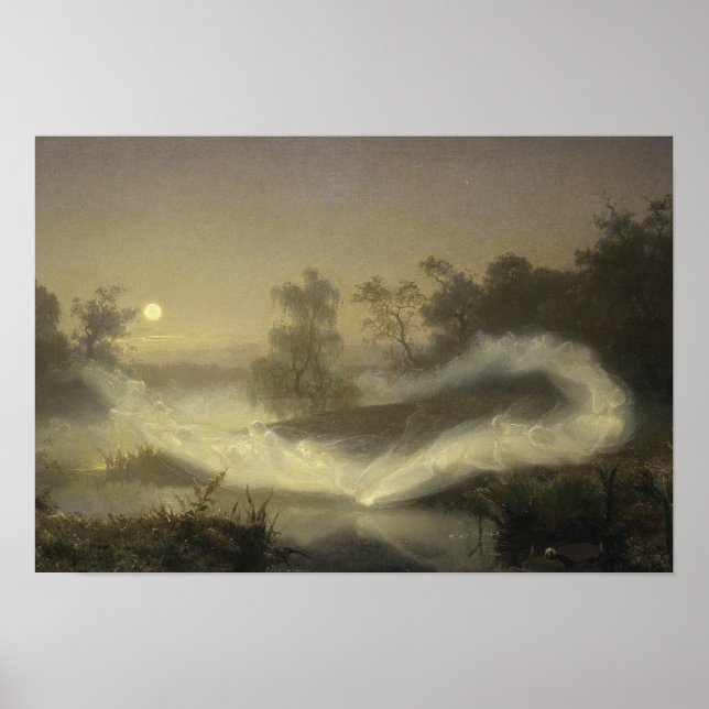 August Malmstrom - Dancing Älvors Poster (Framsidan)
