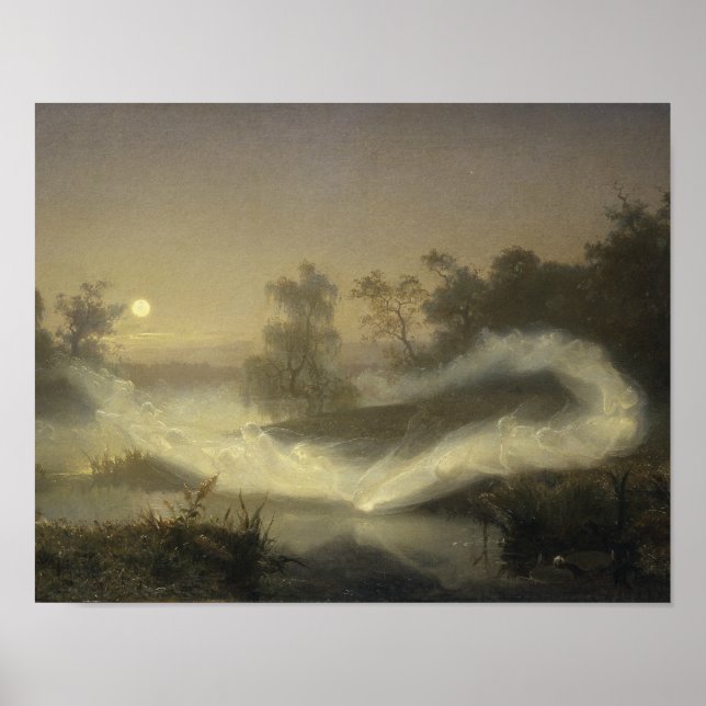August Malmstrom - Dancing Älvors Poster (Framsidan)