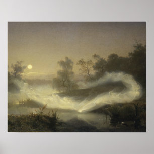August Malmstrom - Dancing Älvors Poster