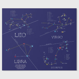 August - November Zodiac Constellations Presentpapper