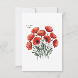 August Poppy Bloom - Personlig Birthday Gift