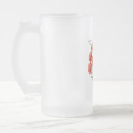 August Poppy Bloom - Personlig Birthday Gift Frostat Ölglas