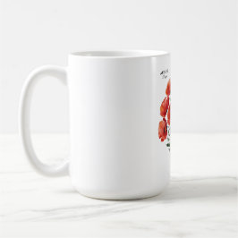 August Poppy Bloom - Personlig Birthday Gift Kaffemugg