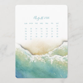August stand Ensam Calendar Seashore Meny