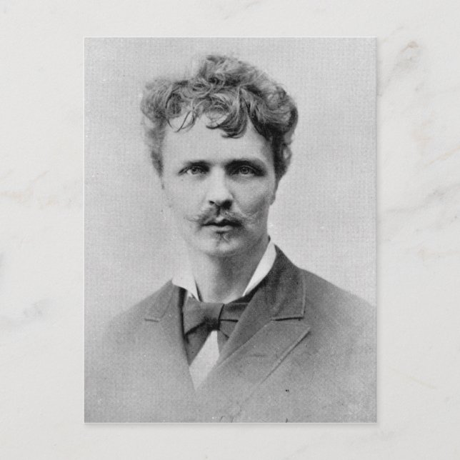 August Strindberg, 1 januari, 1884 Vykort (Framsida)