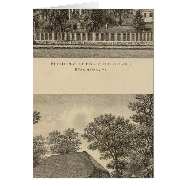 Augusta Church Stuart Hälsningskort (Framsidan)