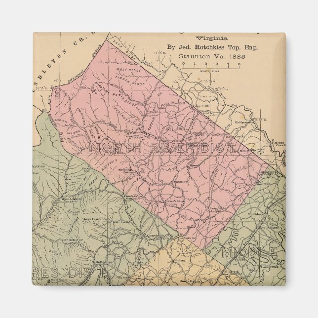 Augusta County, Virginia 2 Magnet (Framsidan)