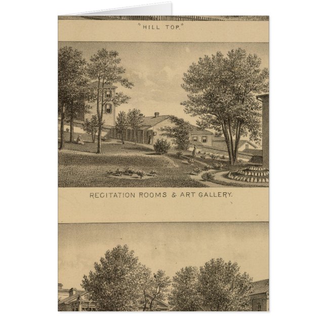 Augusta Female Seminary, Virginia Hälsningskort (Framsidan)