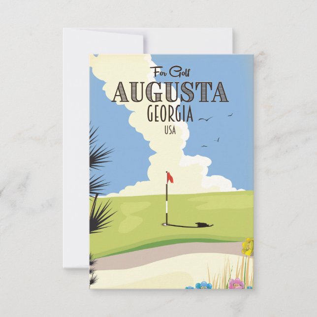Augusta Georgia Golf Affisch (Framsida)