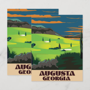 Augusta Georgia Golf affisch