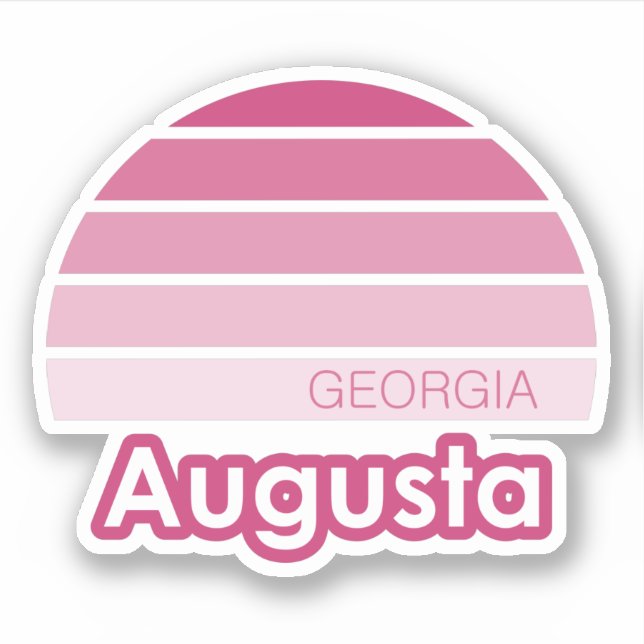 Augusta Georgia Klistermärken (Framsida)
