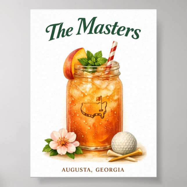 Augusta Georgia Masters Nedladdningsbar digital fi Poster (Framsidan)