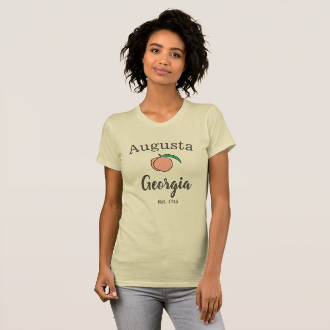 Augusta Georgia Peach T-Shirt för kvinnor 2 (Hel framsida)