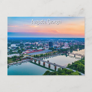 Augusta Georgia Postcard Sunset Vykort