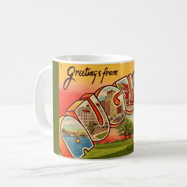 Augusta Georgia Retro Mugg (Framsida vänster)
